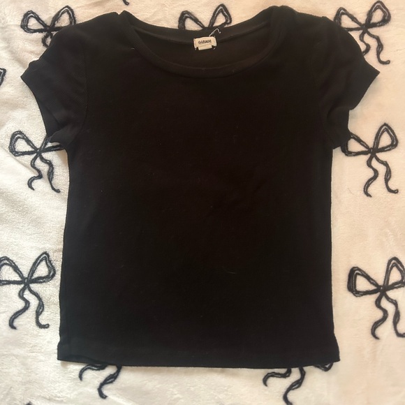 Garage clothing basic black baby tee - Picture 1 of 2